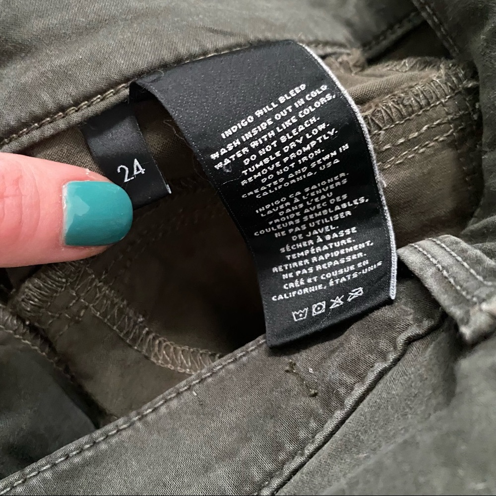 J Brand Miranda Zip Skinny in Caledon Green - Picture 7 of 12